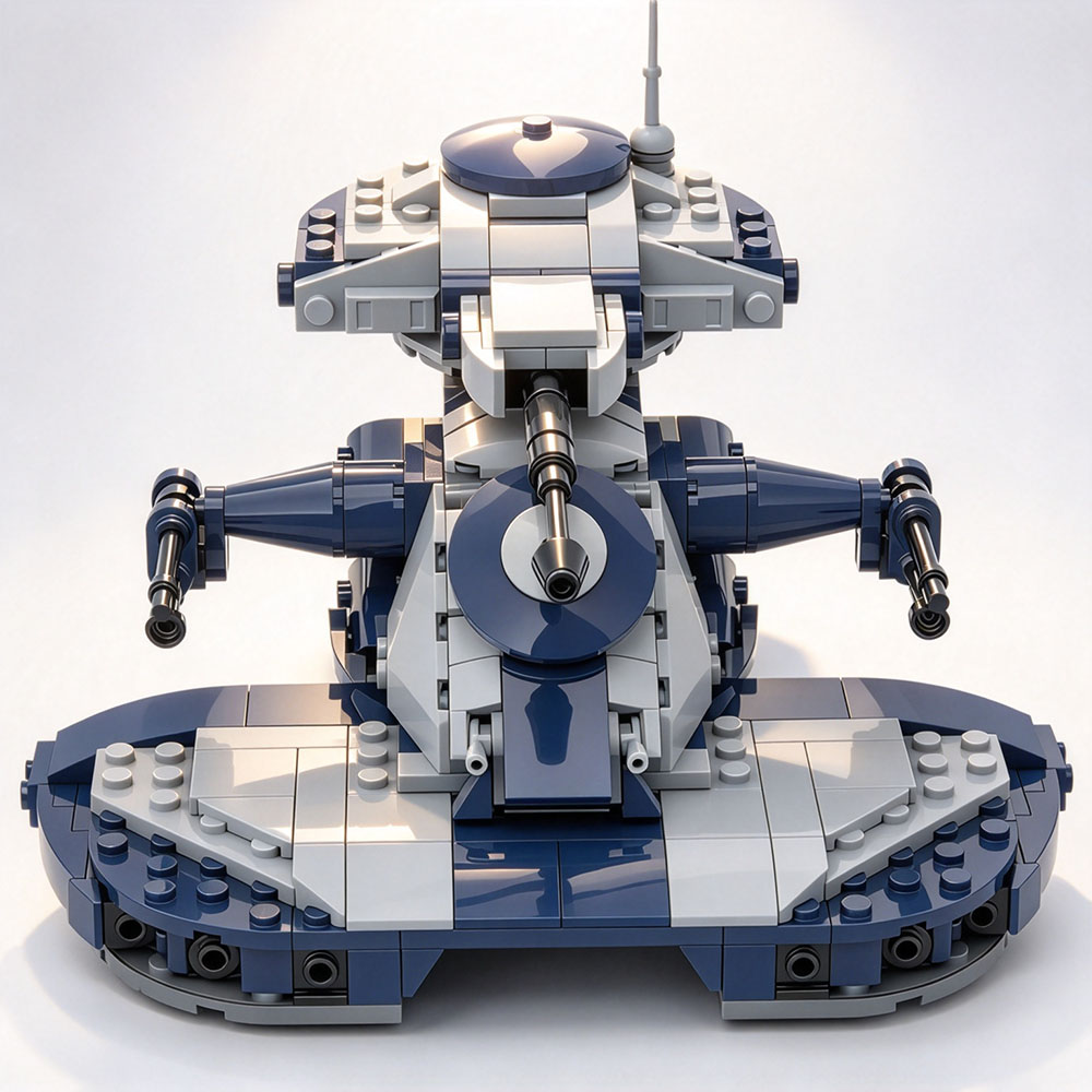 Lego Compatible Military Tank - Aksesori Film Star Wars Klasik MOC,