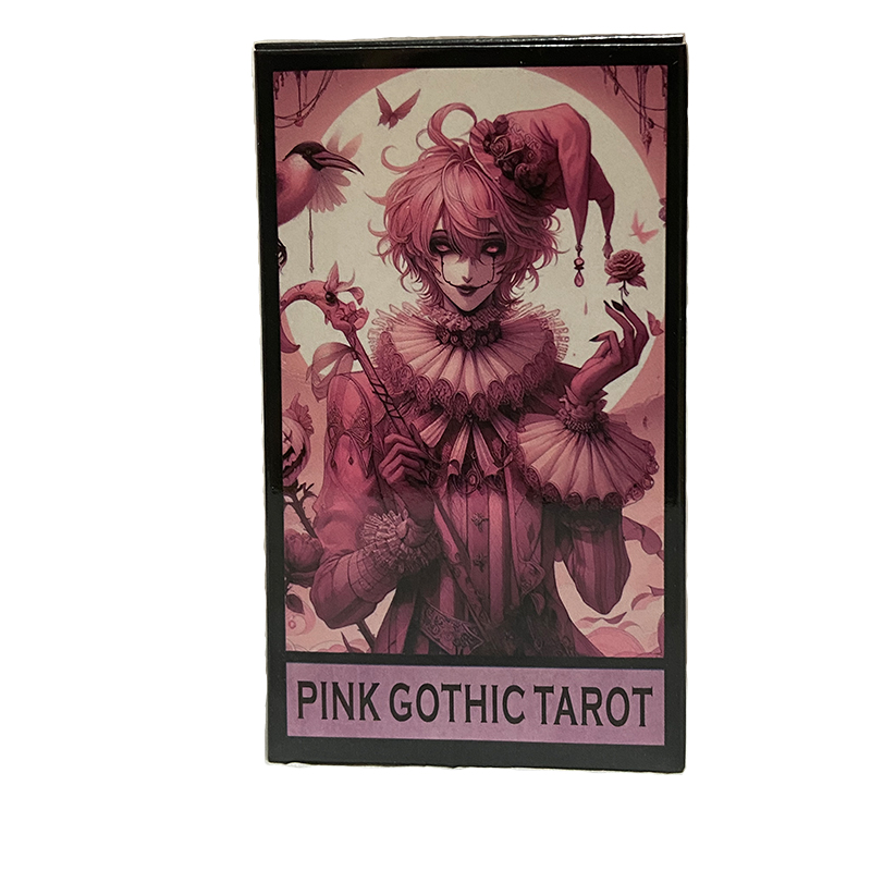 Tarot Cards Deck With Guidebook - Dek Kartu Tarot Gotik Pink 78