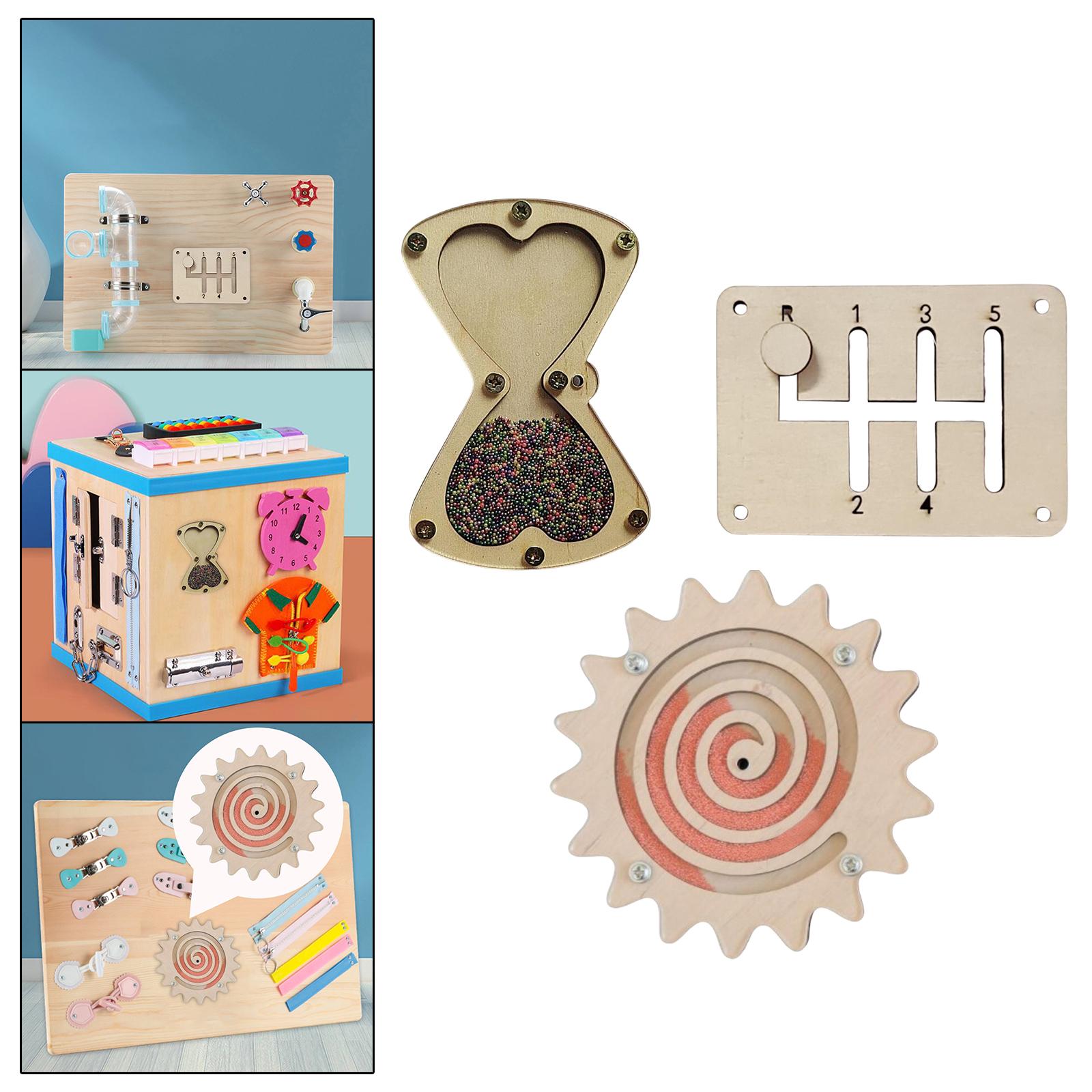 Aksesori Papan Aktivitas Monte - Montessori Wooden Busy Board Toddler ulasan dan harga