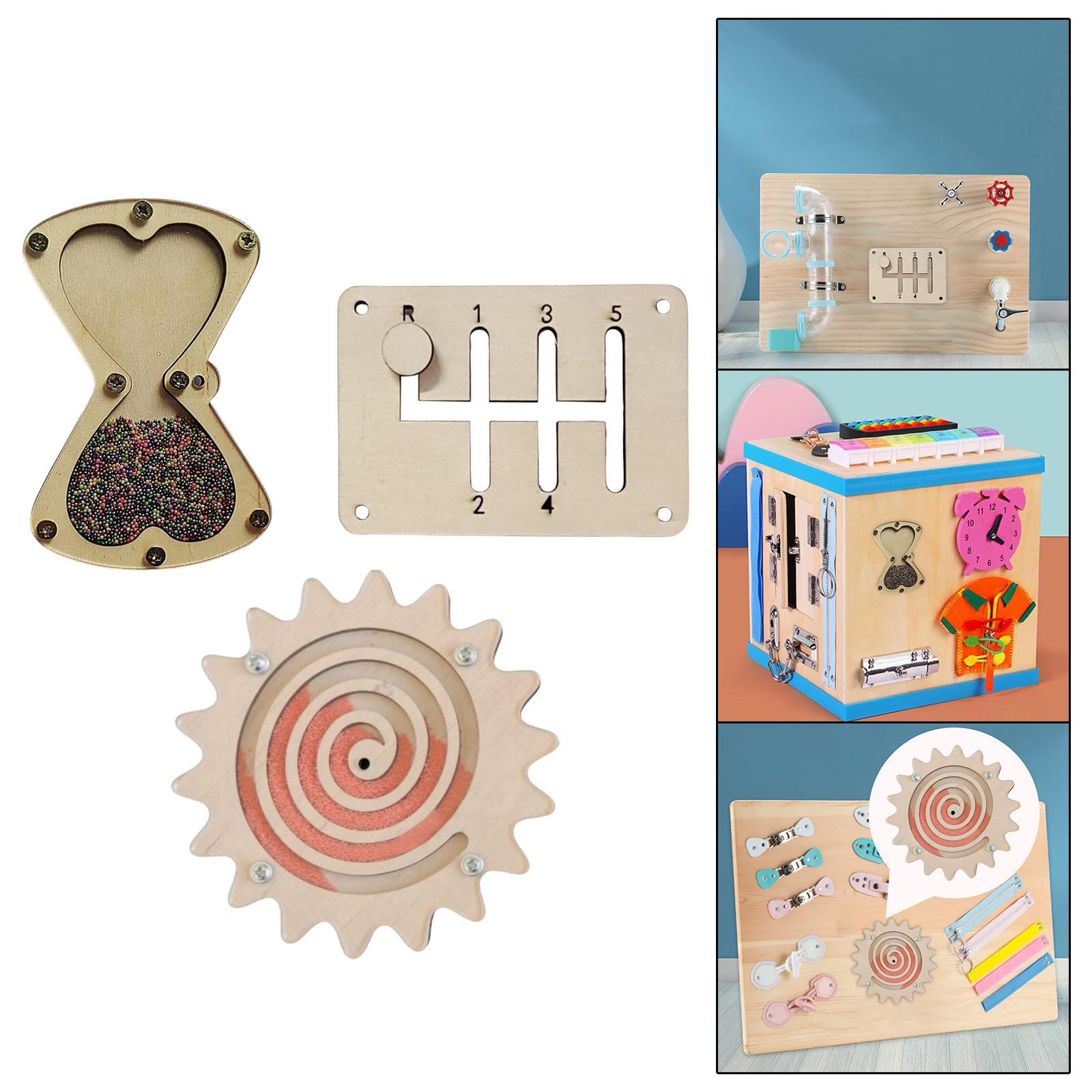 Aksesori Papan Aktivitas Monte - Montessori Wooden Busy Board Toddler ulasan dan harga
