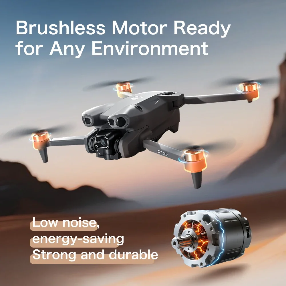 Drone FPV 4K/6K/8K GT50 dengan - Fpv Brushless Rc Drone 4K ulasan dan harga