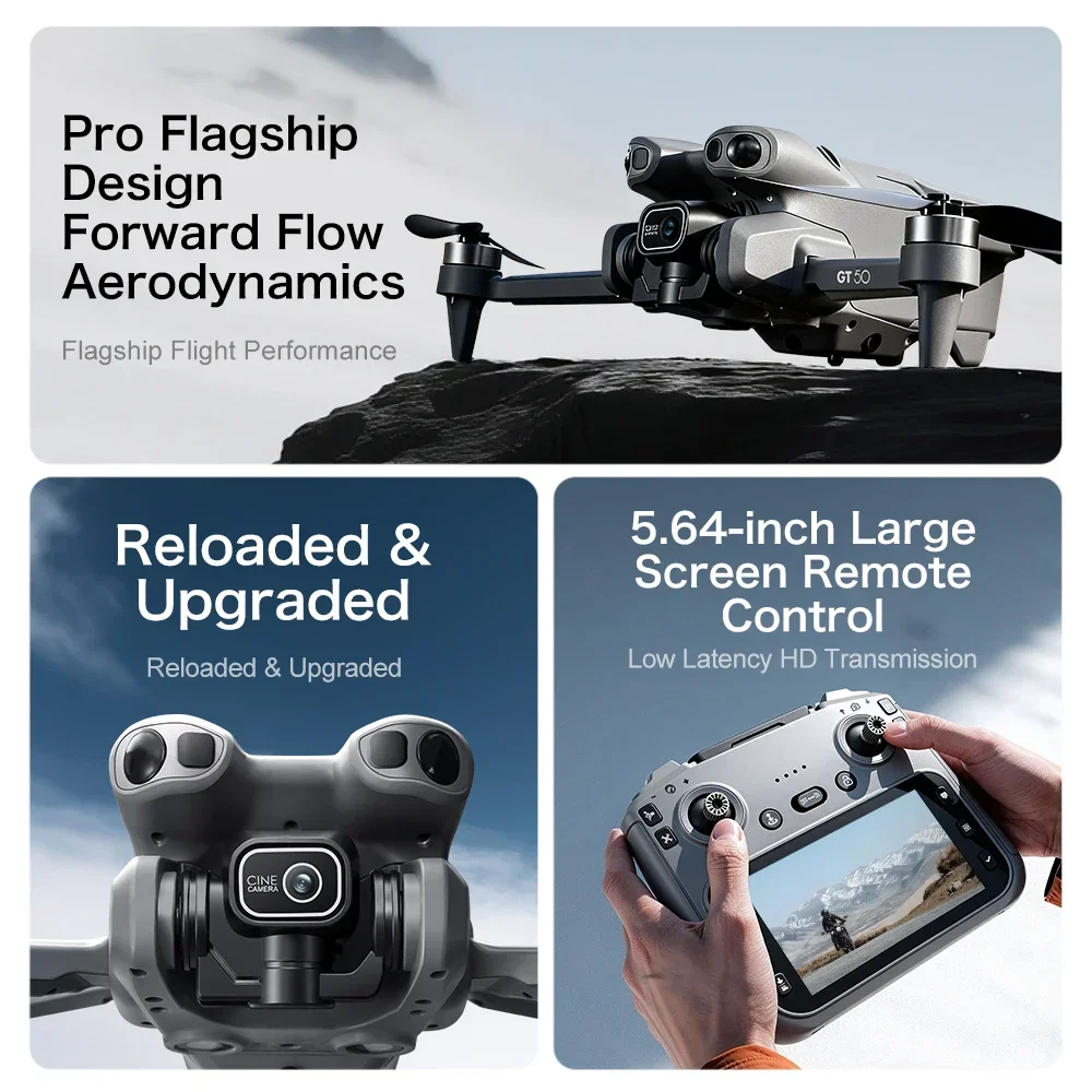 Drone FPV 4K/6K/8K GT50 dengan - Fpv Brushless Rc Drone 4K ulasan dan harga